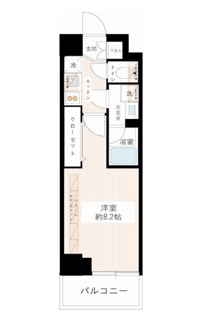 MAXIVSCENE墨田(1K/4階)の間取り写真