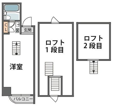 六甲石橋プラザ(ワンルーム/5階)の間取り写真