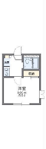 レオパレスデルニエ(1K/2階)の間取り写真