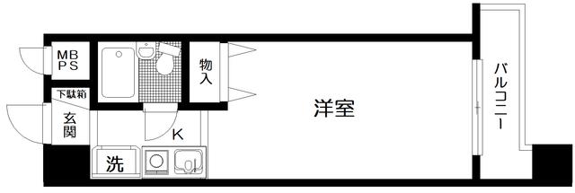 日神パレス桜台(ワンルーム/3階)の間取り写真