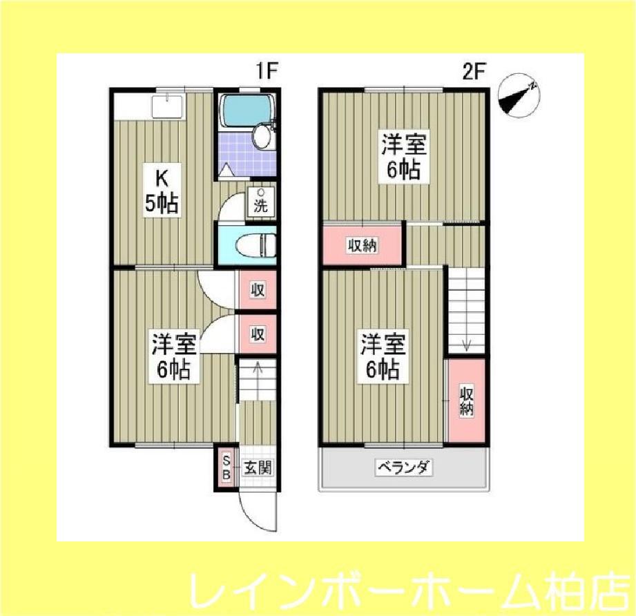 テラス・ジョイI(3K/1階)の間取り写真