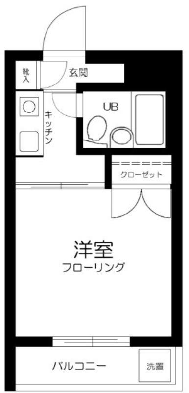 ハイタウン西蒲田(1K/1階)の間取り写真