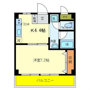 N・Sハイム(1K/2階)の間取り写真