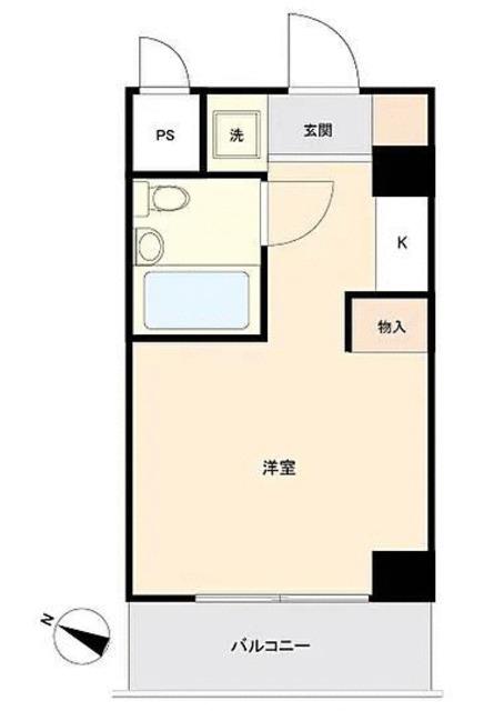 トップ金町第6(ワンルーム/2階)の間取り写真