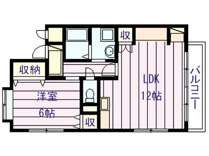 アーバンハウス(1LDK/1階)の間取り写真