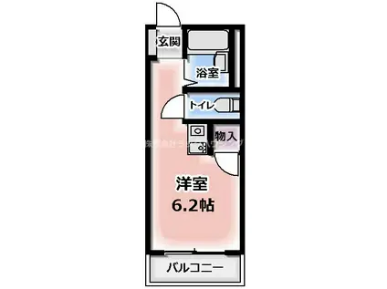 ジュネス八雲西(ワンルーム/4階)の間取り写真