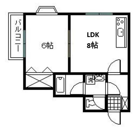 パルステージ(1LDK/1階)の間取り写真