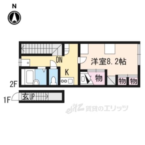 レオパレスサイトウ(1K/2階)の間取り写真