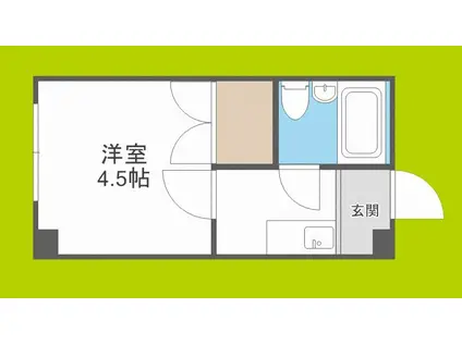 マンションぐっど(ワンルーム/3階)の間取り写真