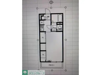FNEST千人町(1K/2階)の間取り写真