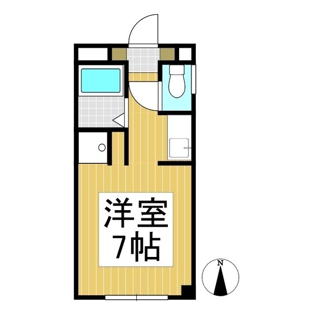 レジデンスKURASAWA(1K/2階)の間取り写真