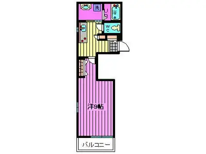 グランヴェル(1K/3階)の間取り写真