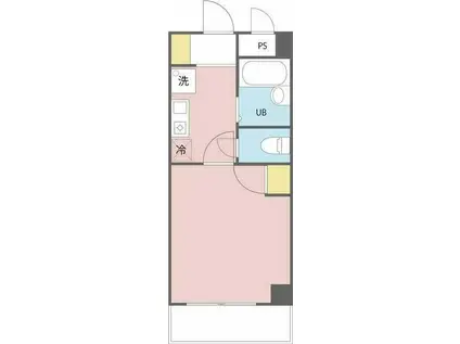 ラ・フォーレ吉祥寺(1K/2階)の間取り写真