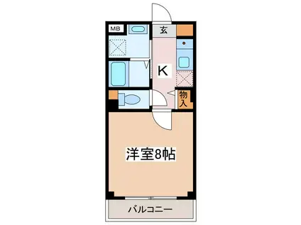 FELIX SQUARE(1K/1階)の間取り写真