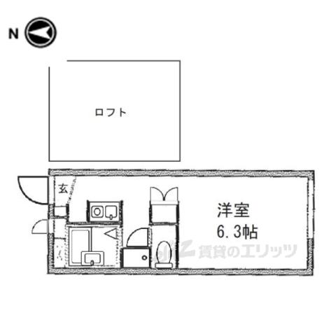 レオパレスR169SAKURAI(1K/2階)の間取り写真