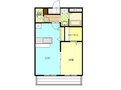 グランメゾン純(1LDK/5階)の間取り写真