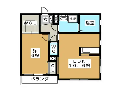 FRECCE・猫実(1LDK/2階)の間取り写真