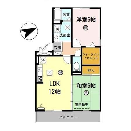 ファースト西浜(2LDK/1階)の間取り写真