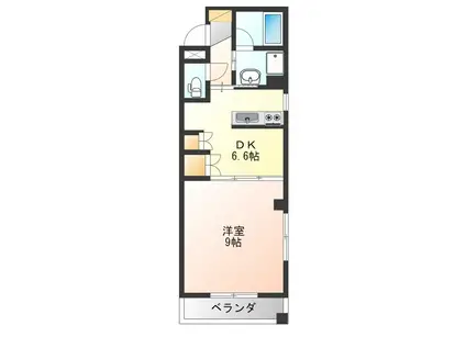 KSヴィレッジ(1DK/2階)の間取り写真