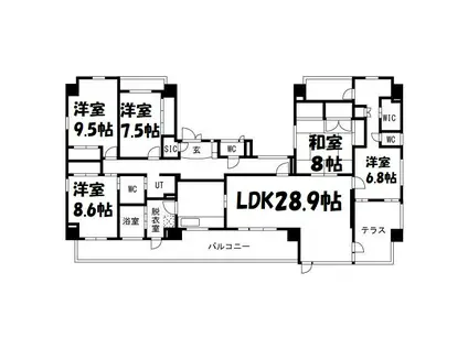 SEIZAN COUAT(5LDK/5階)の間取り写真