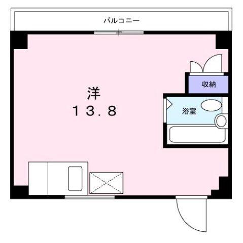 伊藤ビル(ワンルーム/2階)の間取り写真