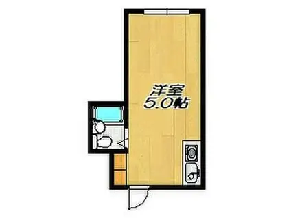 ラパンジール本田II(ワンルーム/6階)の間取り写真