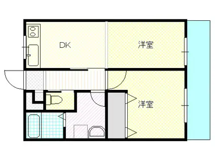 グレースコート(1LDK/3階)の間取り写真