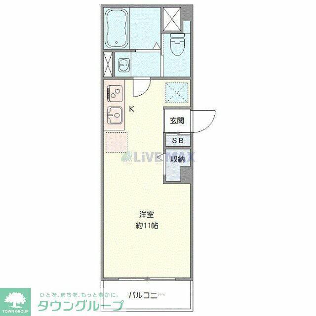 ウィロー板橋本町(ワンルーム/3階)の間取り写真