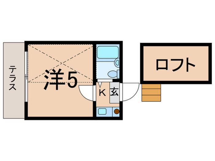 ライフピアアポジカ(1K/1階)の間取り写真