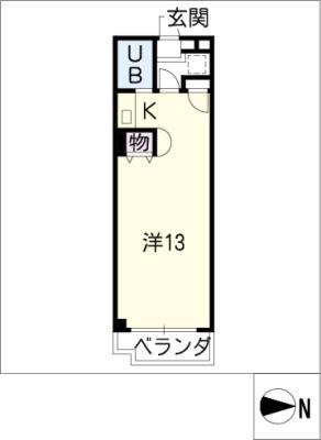 ライフガーデンサトウ(ワンルーム/2階)の間取り写真