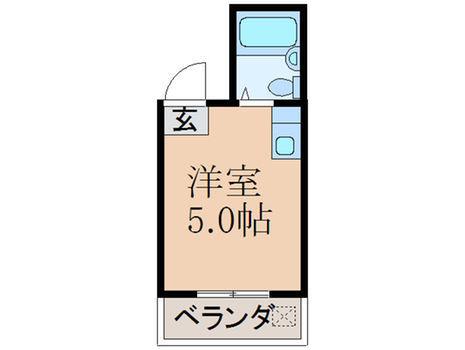 ビスタ緑地II(ワンルーム/3階)の間取り写真
