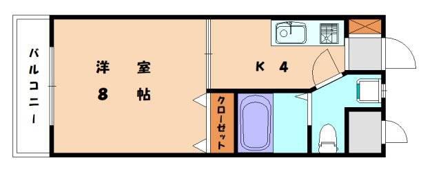プレアール教育大前II(1K/1階)の間取り写真