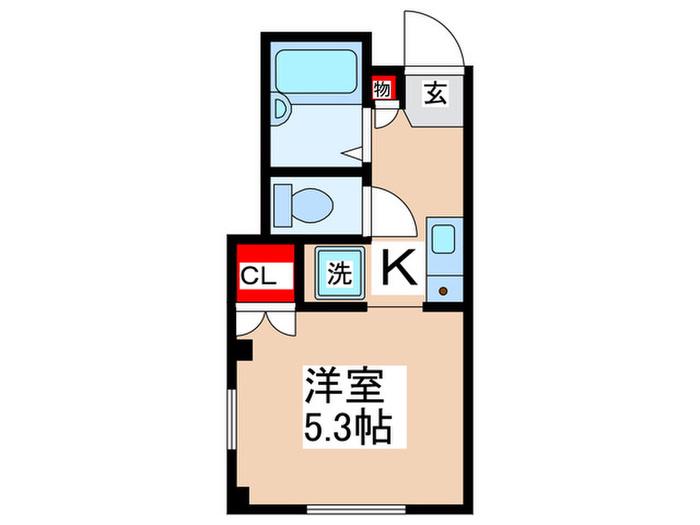 パレスマンション板橋(1K/4階)の間取り写真