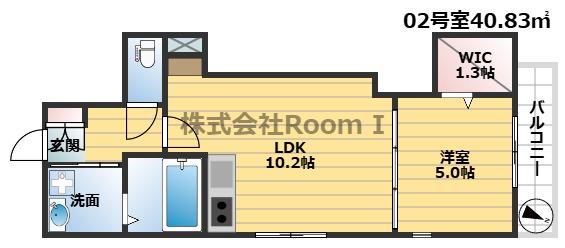 ジョリメゾンあべの・旭化成ヘーベルメゾンHEBEL HAUS(1LDK/1階)の間取り写真