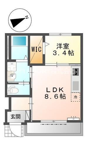 サクラG・MハイツII(1LDK/1階)の間取り写真