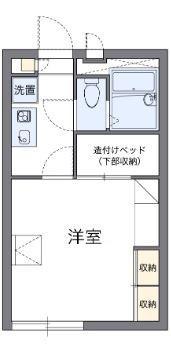 レオパレスグリーンハイツ(1K/2階)の間取り写真