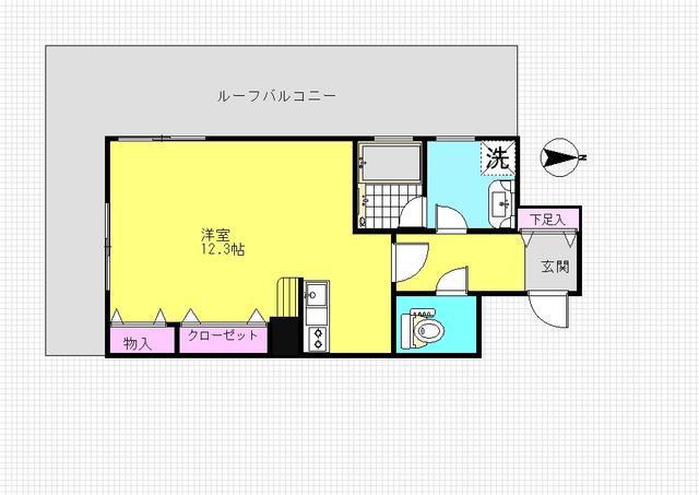 コンフォートひばりが丘(ワンルーム/6階)の間取り写真