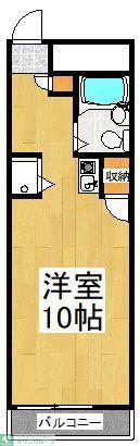 エルニド久米川(ワンルーム/5階)の間取り写真