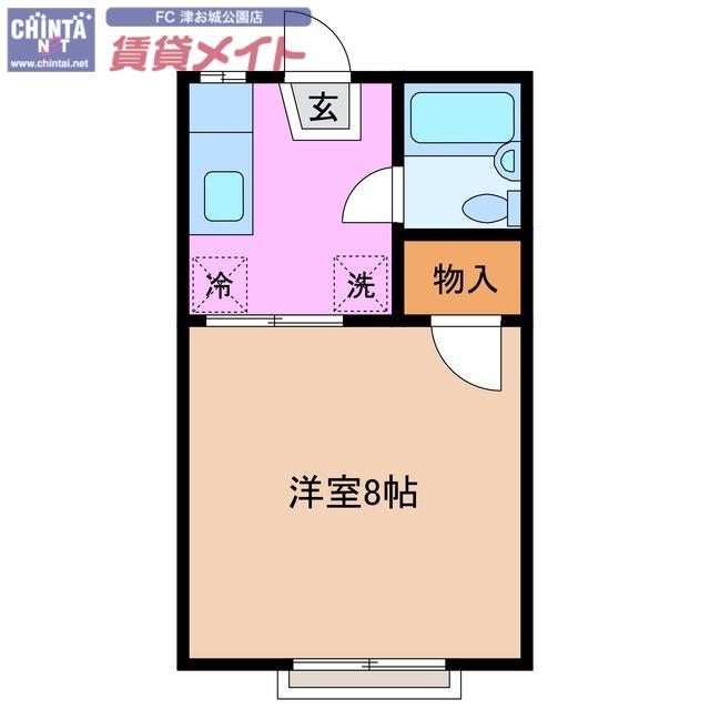 コーポボナール(1K/1階)の間取り写真