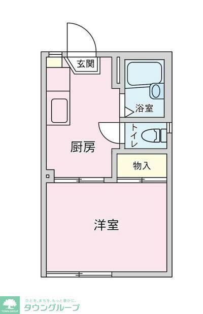 ピアベルテA(1K/1階)の間取り写真