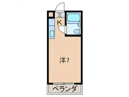 レジデンスアキラ(ワンルーム/3階)の間取り写真