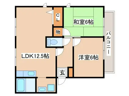フレグランス南落合(3LDK/1階)の間取り写真