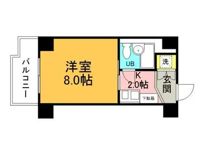 シティコーポ比治山(1K/7階)の間取り写真