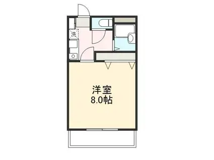 ローテンブルグVI(1K/1階)の間取り写真