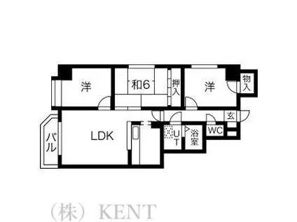クリオ表参道ホームズ(3LDK/2階)の間取り写真