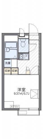 レオパレス岩井(1K/2階)の間取り写真