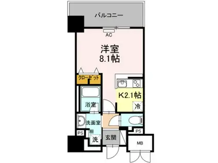 D FOREST 甲南(ワンルーム/5階)の間取り写真