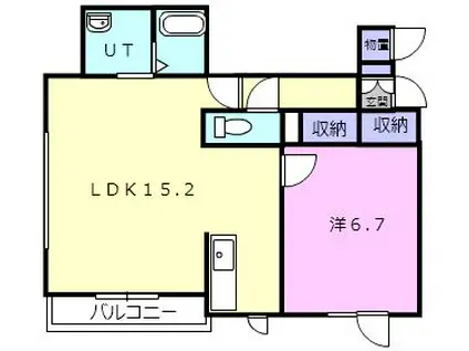 ヴィーナスヴィレッジVI(1LDK/3階)の間取り写真