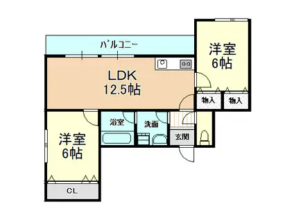 マンション明和(3DK/3階)の間取り写真