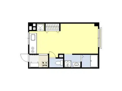 エクセルシオール(1K/1階)の間取り写真